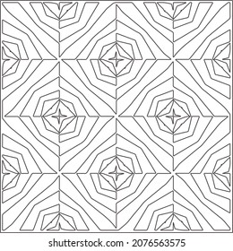 Vector pattern with symmetrical elements . Repeating geometric tiles from striped elements.Monochrome stylish texture.Black and 

white pattern for wallpapers and backgrounds.