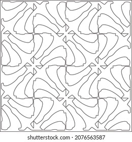 Vector pattern with symmetrical elements . Repeating geometric tiles from striped elements.Monochrome stylish texture.Black and 

white pattern for wallpapers and backgrounds.