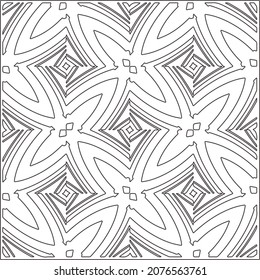 Vector pattern with symmetrical elements . Repeating geometric tiles from striped elements.Monochrome stylish texture.Black and 

white pattern for wallpapers and backgrounds.