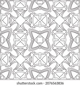 Vector pattern with symmetrical elements . Repeating geometric tiles from striped elements.Monochrome stylish texture.Black and 

white pattern for wallpapers and backgrounds.