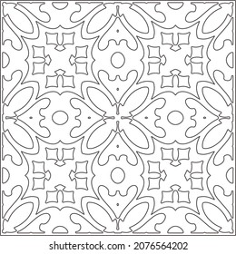 Vector pattern with symmetrical elements . Repeating geometric tiles from striped elements.Monochrome stylish texture.Black and 

white pattern for wallpapers and backgrounds.