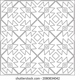 
Vector pattern with symmetrical elements . Repeating geometric tiles from striped elements.Monochrome texture.Black and 
white pattern for wallpapers and backgrounds.