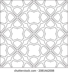 
Vector pattern with symmetrical elements . Repeating geometric tiles from striped elements.Monochrome texture.Black and 
white pattern for wallpapers and backgrounds.