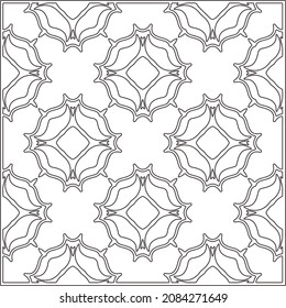 Vector pattern with symmetrical elements . Repeating geometric tiles from striped elements.Monochrome texture.Black and 
white pattern for wallpapers and backgrounds.