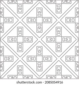 Vector pattern with symmetrical elements . Repeating geometric tiles from striped elements.Monochrome texture.Black and 
white pattern for wallpapers and backgrounds.