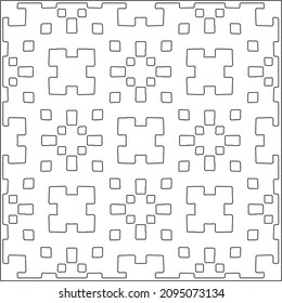 Vector pattern with symmetrical elements . Repeating geometric tiles from striped elements.Monochrome stylish texture.Black and white pattern for wallpapers and backgrounds.
