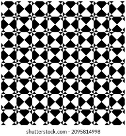 Vector pattern with symmetrical elements . Repeating geometric tiles from striped elements.Monochrome stylish texture.Black and white pattern for wallpapers and backgrounds.
