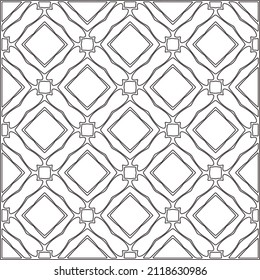 
Vector pattern with symmetrical elements . Repeating geometric tiles from striped elements.Monochrome texture.Black and 
white pattern for wallpapers and backgrounds.line art.