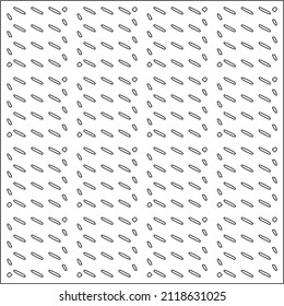 
Vector pattern with symmetrical elements . Repeating geometric tiles from striped elements.Monochrome texture.Black and 
white pattern for wallpapers and backgrounds.line art.