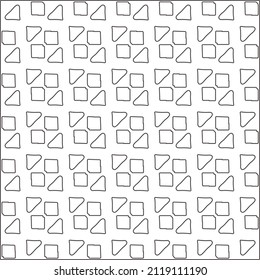 Vector pattern with symmetrical elements . Repeating geometric tiles from striped elements.Monochrome texture.Black and 
white pattern for wallpapers and backgrounds.line art.