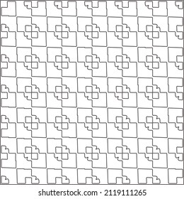 Vector pattern with symmetrical elements . Repeating geometric tiles from striped elements.Monochrome texture.Black and 
white pattern for wallpapers and backgrounds.line art.