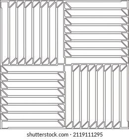 Vector pattern with symmetrical elements . Repeating geometric tiles from striped elements.Monochrome texture.Black and 
white pattern for wallpapers and backgrounds.line art.