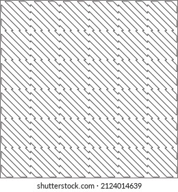 Vector pattern with symmetrical elements . Repeating geometric tiles from striped elements.Monochrome texture.Black and 
white pattern for wallpapers and backgrounds.line art.