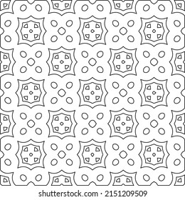 Vector pattern with symmetrical elements . Repeating geometric tiles from striped elements. black patterns.
