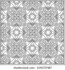 Vector pattern with symmetrical elements . Repeating geometric tiles from striped elements.Monochrome texture.Black and 
white pattern for wallpapers and backgrounds.line art.