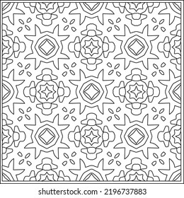 Vector pattern with symmetrical elements . Repeating geometric tiles from striped elements.Monochrome texture.Black and 
white pattern for wallpapers and backgrounds.line art.