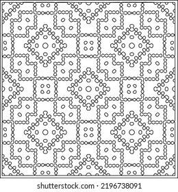 Vector pattern with symmetrical elements . Repeating geometric tiles from striped elements.Monochrome texture.Black and 
white pattern for wallpapers and backgrounds.line art.