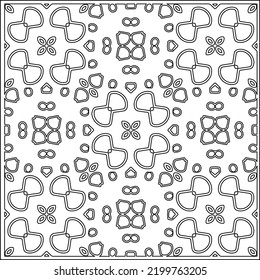 
 Vector pattern with symmetrical elements . Repeating geometric tiles from striped elements.