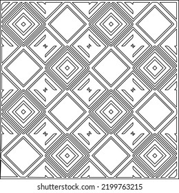 
 Vector pattern with symmetrical elements . Repeating geometric tiles from striped elements.