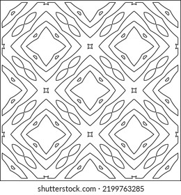 Vector pattern with symmetrical elements . Repeating geometric tiles from striped elements.