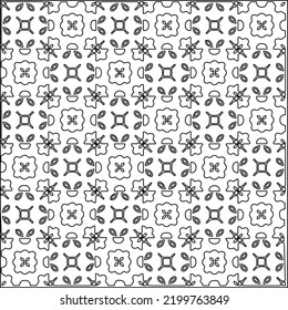 
 Vector pattern with symmetrical elements . Repeating geometric tiles from striped elements.