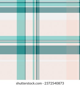 Vector pattern tartan of textile background texture with a seamless plaid check fabric in white and light colors.