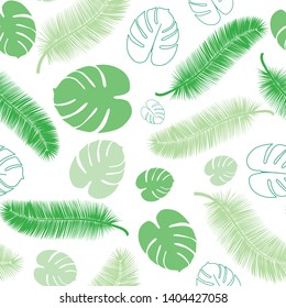 vector pattern texture summer leaves. - Vector