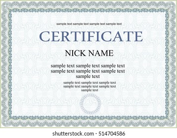 Vector pattern that is used in certificate and diplomas