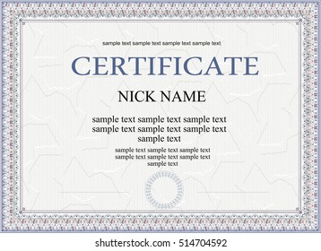Vector pattern that is used in certificate and diplomas