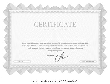 Vector pattern that is used in currency and diplomas. Vector illustration