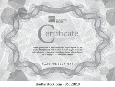Vector pattern that is used in currency and diplomas