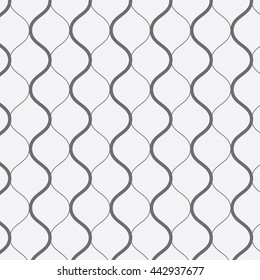 Vector pattern, thick and thin line wavy,stylish retro pattern background