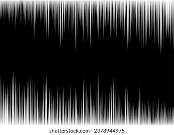 Vector pattern of thin white rays on a black background. For covers, social networks, advertising, textiles, toys, postcards, videos. Black and white vector background