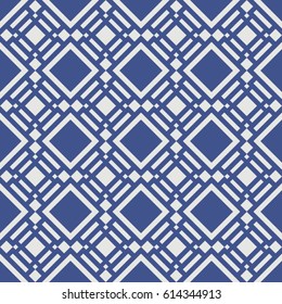 Vector pattern tiles background in blue. For wallpaper, backgrounds, decoration for your design, ceramic, page fill and more.