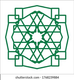 Vector pattern of tiles, partitions, or ornaments.