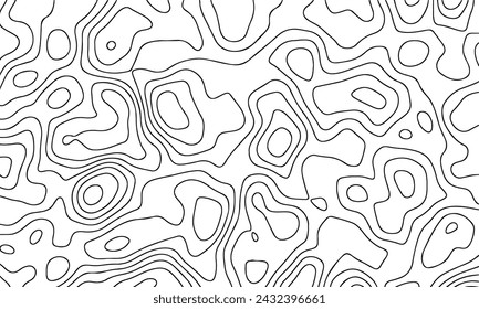 Vector pattern topographic map. Very suitable for mapping needs, background design, geology, geography, and so on.