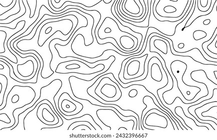 Vector pattern topographic map. Very suitable for mapping needs, background design, geology, geography, and so on.