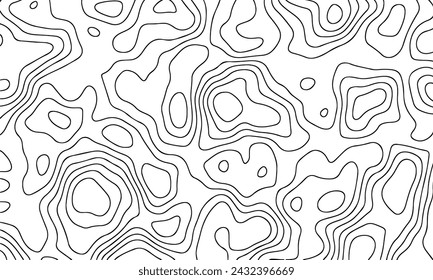 Vector pattern topographic map. Very suitable for mapping needs, background design, geology, geography, and so on.