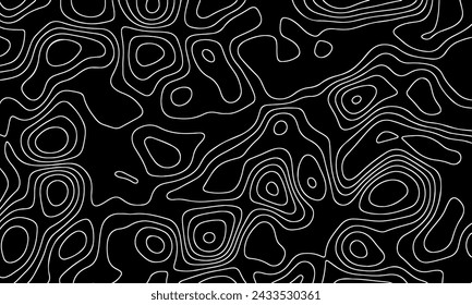 Vector pattern topographic map. Very suitable for mapping needs, background design, geology, geography, and so on.