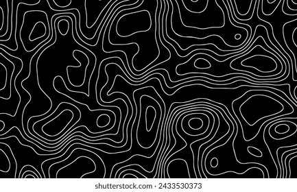 Vector pattern topographic map. Very suitable for mapping needs, background design, geology, geography, and so on.