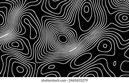 Vector pattern topographic map. Very suitable for mapping needs, background design, geology, geography, and so on.