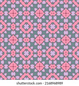 Vector pattern, tracing. Abstract seamless background.