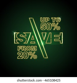 vector pattern of trading lower badge in treasure neon design classical night isolated special black background scene nocturnal sign storage employment blue glitter fancy light excellent classic quali