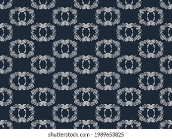 vector pattern traditional fabric pattern design Mole pattern vector background image on black background.