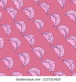 Vector pattern of traditional Japanese dumplings