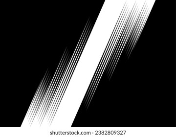 Vector pattern with a transition from black to white from abstract lines in retro style. Design element. Modern vector background.