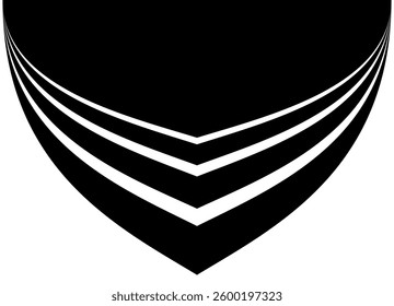 Vector pattern with transition from black to white. Abstract striped arrow. Black and white sports vector background. Pointer. Navigation. Design element for packaging, covers, advertising