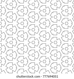 Vector pattern in trendy geometric style