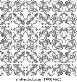  vector pattern with triangular elements. Geometric ornament for wallpapers and backgrounds. Black and white pattern. 