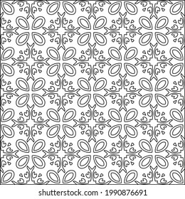  vector pattern with triangular elements. Geometric ornament for wallpapers and backgrounds. Black and white pattern. 